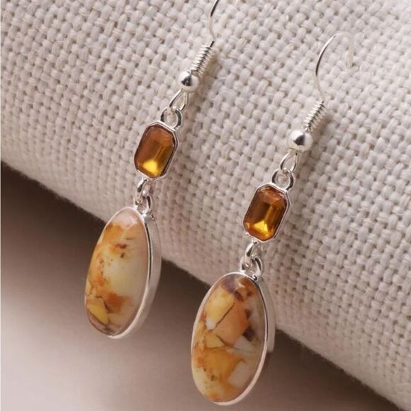5/$25 GOLD YELLOW EARRINGS - Picture 1 of 4